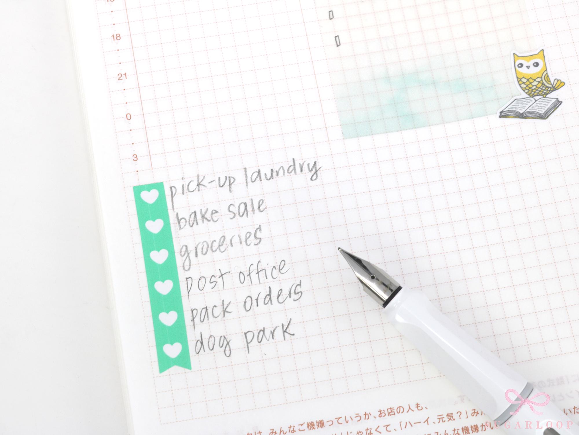 Pastel Heart Checklist Strip Stickers for Planners & Journals