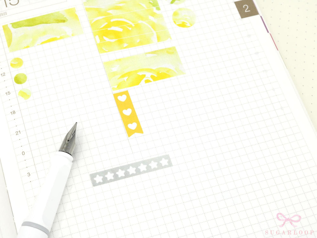Pastel Heart Checklist Strip Stickers for Planners & Journals
