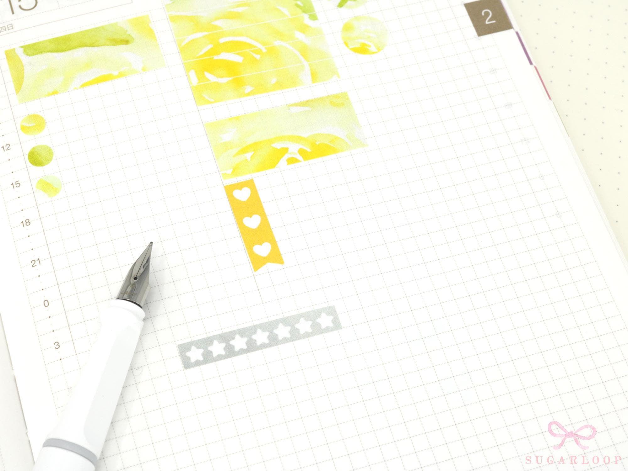 Pastel Heart Checklist Strip Stickers for Planners & Journals