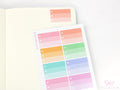 Half Box Ombre Checklist Planner & Journal Stickers
