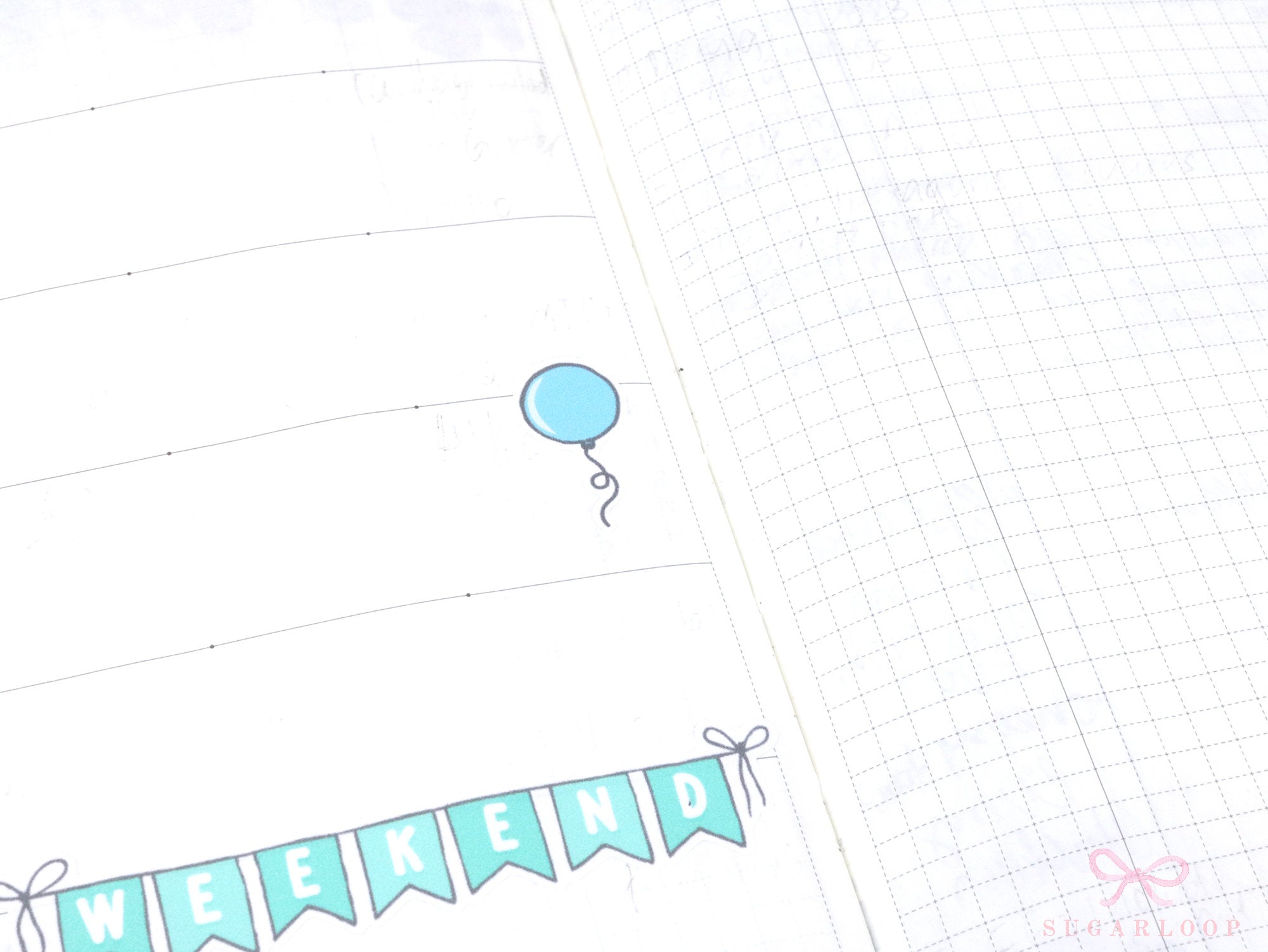 Cute Balloon Doodle Reminder Stickers for Planners
