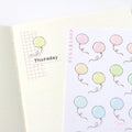Cute Pastel Balloon Doodles Reminder Stickers