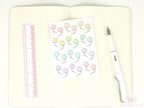 Cute Pastel Balloon Doodles Reminder Stickers