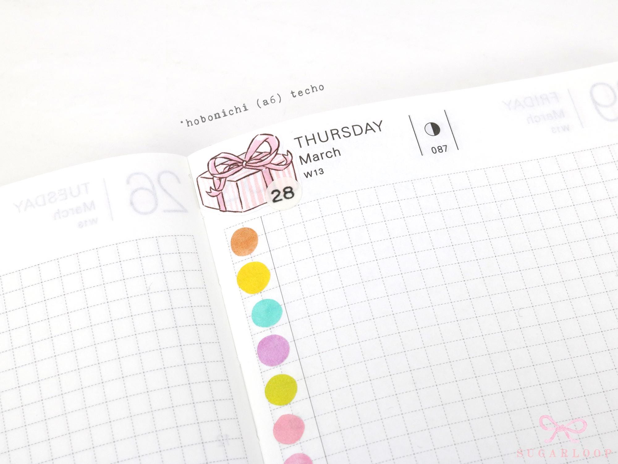 Gift Birthday Celebration Stickers for Planners & Bujo Journals