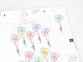 Birthday Balloon Sticker Sheet for Planners and Journals: Special Occasion Anniversary Wedding