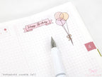 Birthday Balloon Sticker Sheet for Planners and Journals: Special Occasion Anniversary Wedding