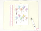 Birthday Balloon Sticker Sheet for Planners and Journals: Special Occasion Anniversary Wedding