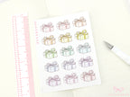Bundle of Balloons  Cake & Gifts Planner and Journal Stickers: Deco Sheets