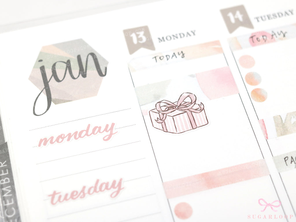 Bundle of Balloons  Cake & Gifts Planner and Journal Stickers: Deco Sheets