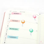 Cute Balloon Planner and Journal Stickers: Watercolor Frosted