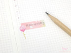 Cute Watercolor Balloons Reminder Stickers for Planners
