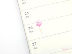Cute Watercolor Balloons Reminder Stickers for Planners