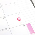 Cute Balloon Planner and Journal Stickers: Faux Glittery Strings