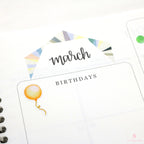Cute Balloon Planner and Journal Stickers: Faux Glittery Strings