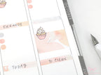 Cute Birthday Cupcakes Reminder Stickers for Planners
