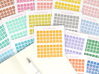 Colorful Mini Date Flag Planner and Journal Stickers: 0.25 in (6 mm)
