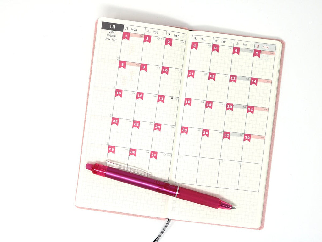 Colorful Mini Date Flag Planner and Journal Stickers: 0.25 in (6 mm)
