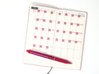 Colorful Mini Date Flag Planner and Journal Stickers: 0.25 in (6 mm)