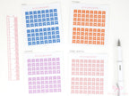 Colorful Mini Date Flag Planner and Journal Stickers: 0.25 in (6 mm)