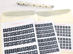 Ink Wash Date Flag Planner & Journal Stickers: 0.25 in (6 mm)-0.5 in (10mm)