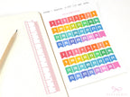 Date Flag Planner Stickers