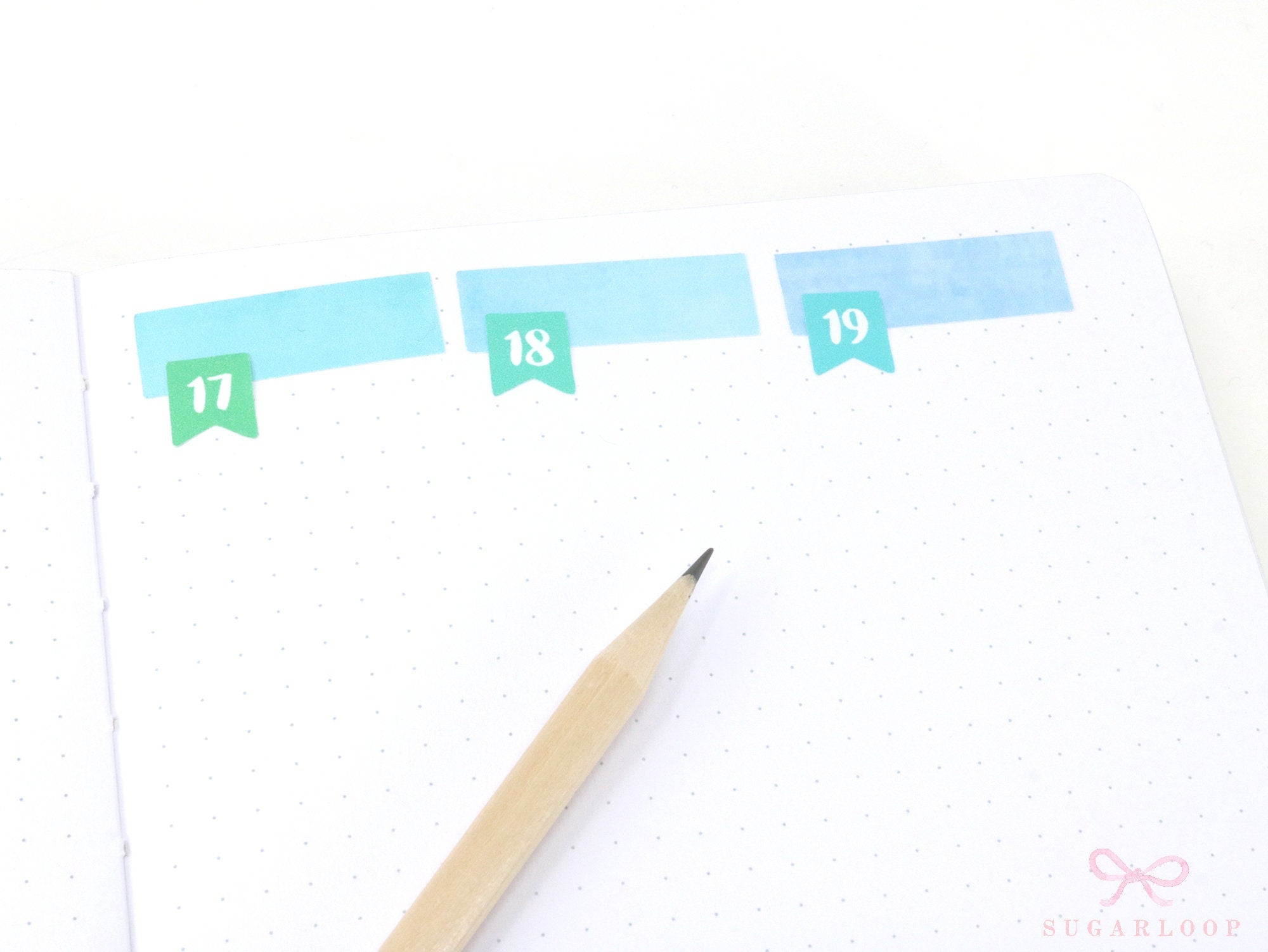 Date Flag Planner Stickers
