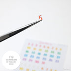 Multicolor Handlettered Date Bujo Planner Stickers: Various Sizes