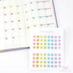 Multicolor Mini Date Dot Bujo Planner Stickers: 0.25in (6 mm)