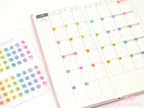 Multicolor Mini Date Dot Bujo Planner Stickers: 0.25in (6 mm)