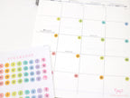 Multicolor Mini Date Dot Bujo Planner Stickers: 0.25in (6 mm)