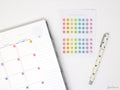 Multicolor Mini Date Dot Bujo Planner Stickers: 0.25in (6 mm)