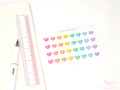 Kawaii Cute Heart Date Stickers for Planners and Bujo