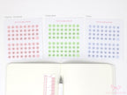 Pastel Mini Date Dot Bujo Planner Stickers: 0.25 in (6 mm)
