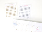 Neutral Mini Date Dot Bujo Planner Stickers: 0.25 in (6 mm)