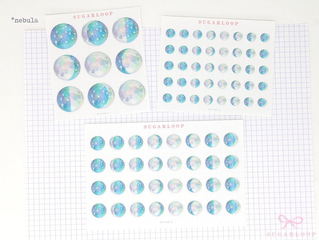 Moon Lunar Cycle Phases Planner & Journal Stickers