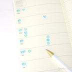 Multicolor Handlettered Date Bujo Planner Stickers