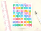 Watercolor 1-52 Weeks Planner & Bujo Flags