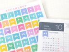 Watercolor 1-52 Weeks Planner & Bujo Flags