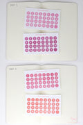 Date Dot Flag Hexagon Handwritten Bujo Planner Stickers: 0.375 in 1 cm 10 mm