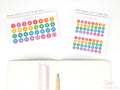 Cute Kawaii Colorful Rainbow Date Number Stickers