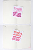 Date Dot Flag Hexagon Handwritten Bujo Planner Stickers: 0.25 in 6 mm