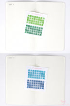 Date Dot Flag Hexagon Handwritten Bujo Planner Stickers: 0.25 in 6 mm