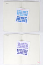 Date Dot Flag Hexagon Handwritten Bujo Planner Stickers: 0.25 in 6 mm