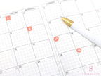 Multicolor Mini Date Dot Bujo Planner Stickers: 0.25in (6 mm)