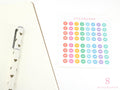Multicolor Mini Date Dot Bujo Planner Stickers: 0.25in (6 mm)