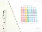 Multicolor Mini Date Dot Bujo Planner Stickers: 0.25in (6 mm)