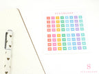 Multicolor Mini Date Dot Bujo Planner Stickers: 0.25in (6 mm)