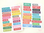 Canada Canadian Public Holidays Seasonal Planner & Journal Stickers