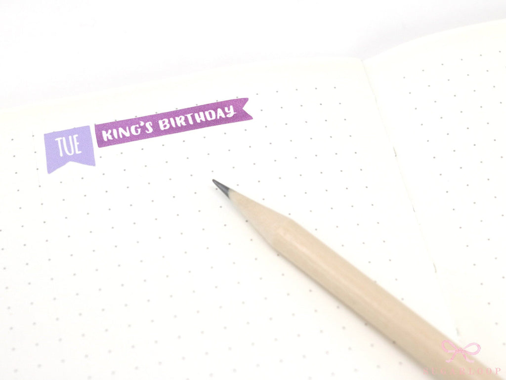 UK Bank Holiday & Seasonal Planner Stickers