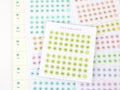 Mini Date Dot Planner & Journal Stickers Bundle: 0.25 in (6 mm)